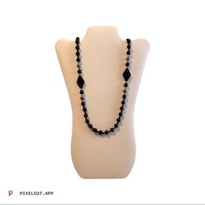 Onyx necklace 36”